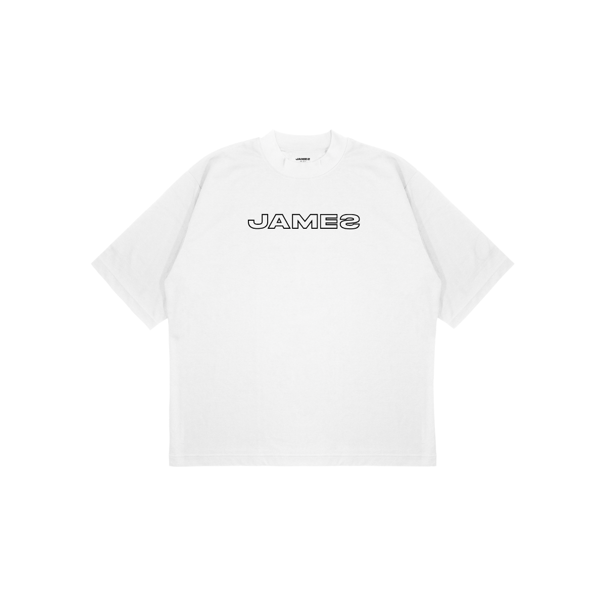 JAMES MONOCHROME LOGO - WHITE