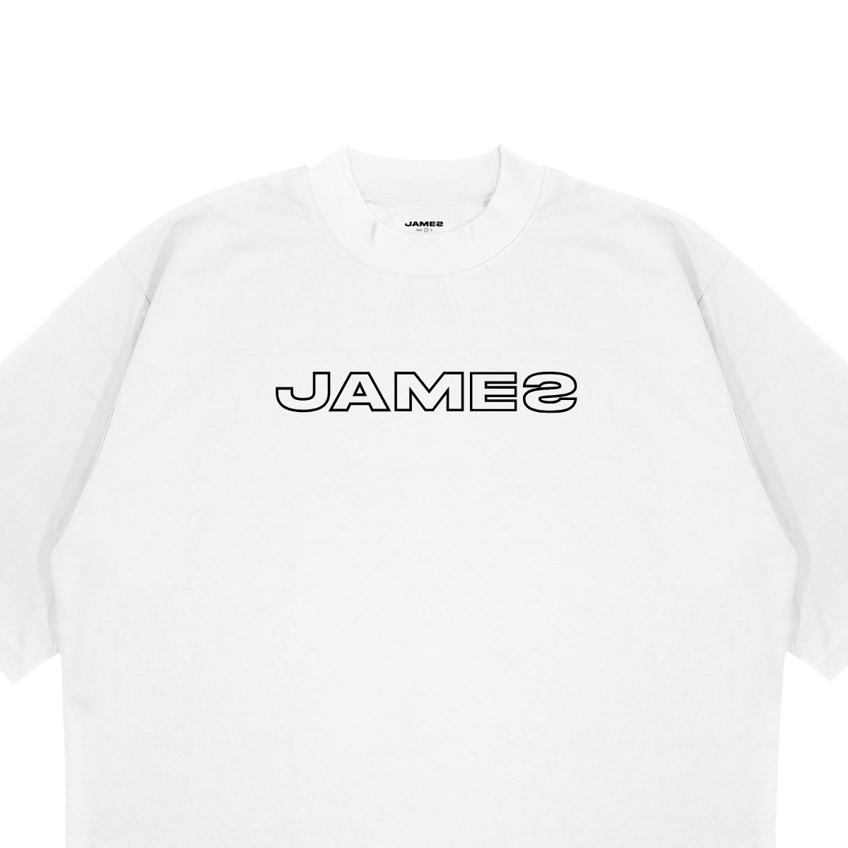 JAMES MONOCHROME LOGO - WHITE