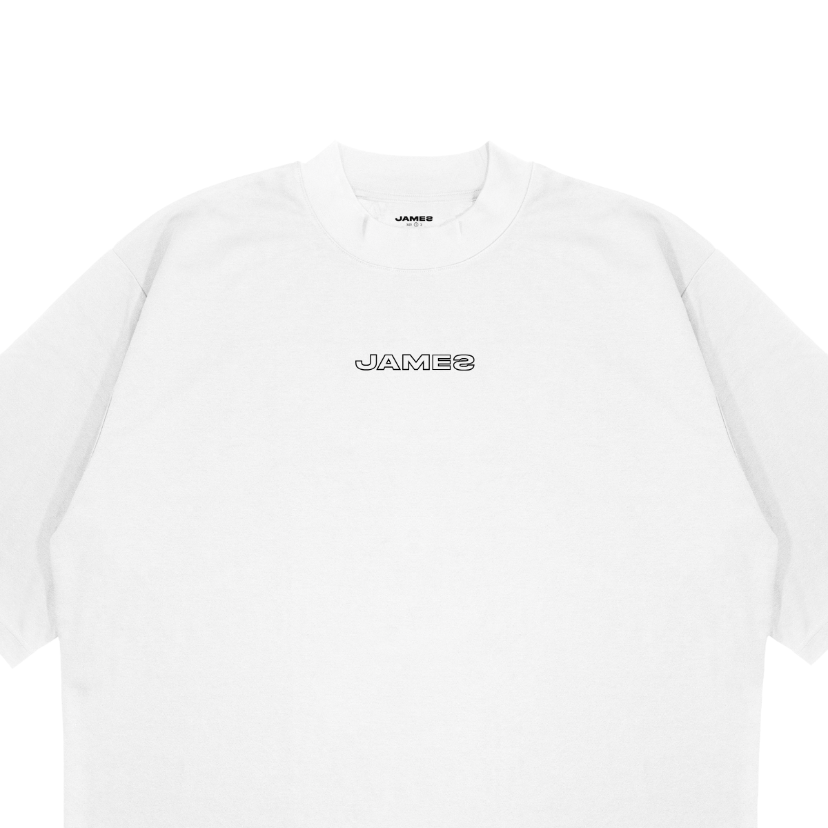 JAMES MINI MONOCHROME LOGO - WHITE